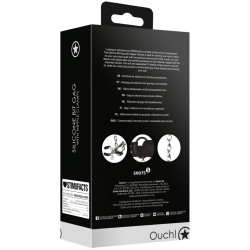 Ouch! Silicone Bâillon avec Pinces Tétons Nipple Gag Noir
